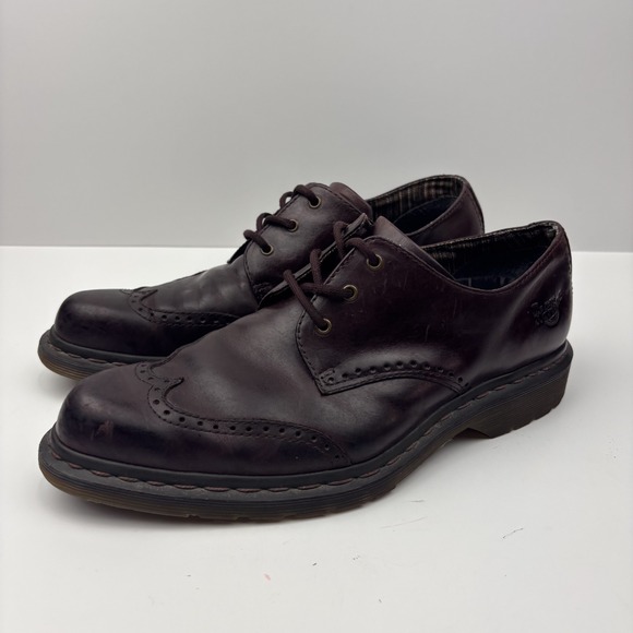 Dr. Martens Other - Dr. Martens Brando Oxford Shoes Men's Size 8 Dark Brown Leather Lace-Up Casual